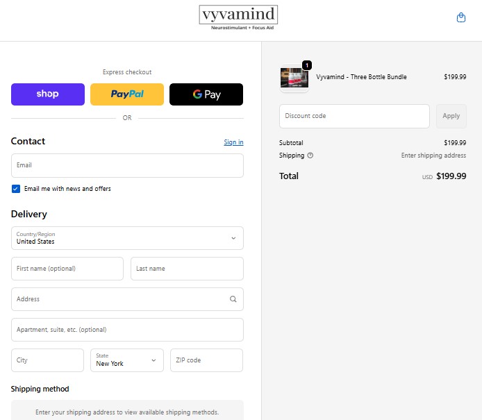 Vyvamind Order Page
